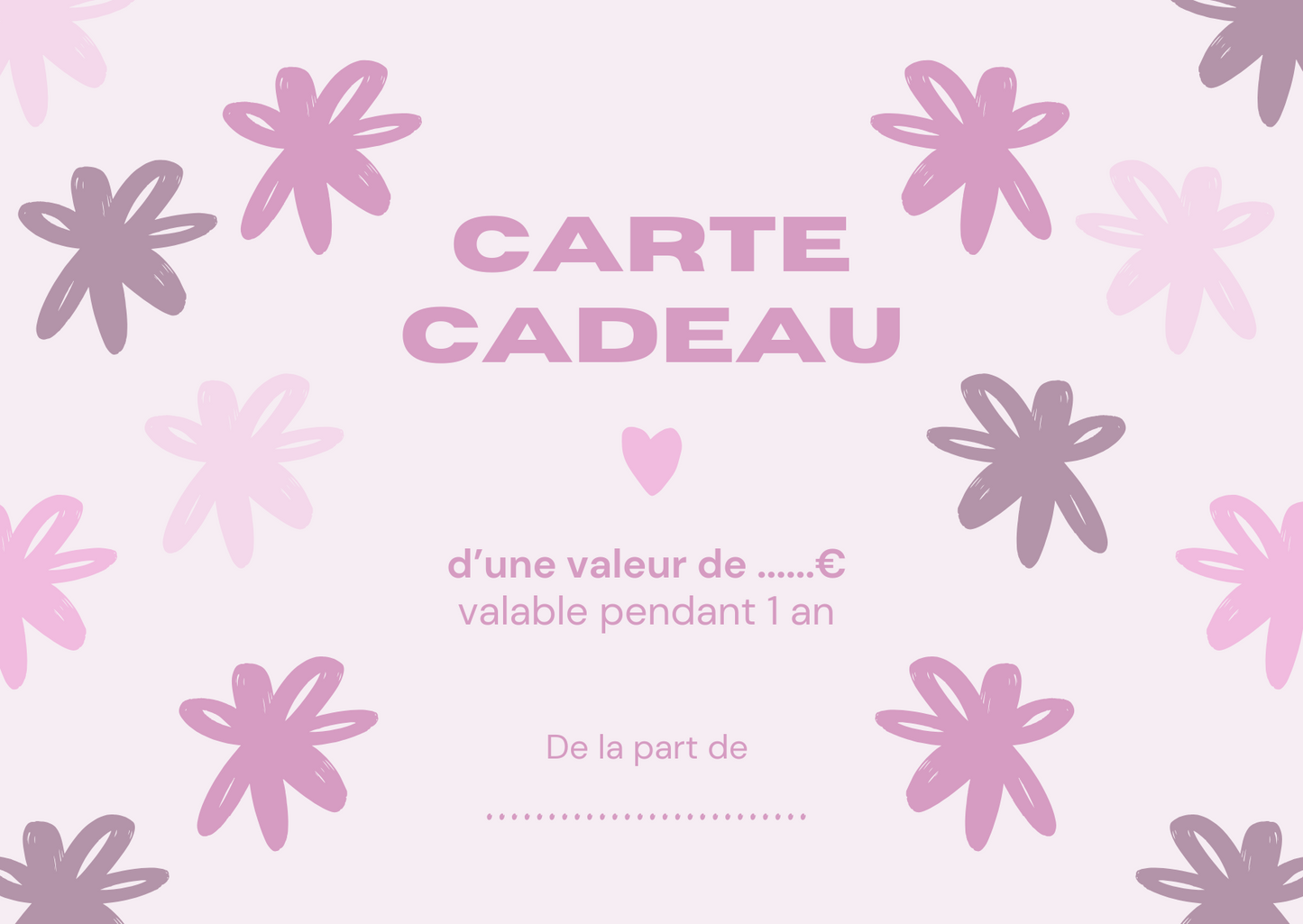 Carte cadeau MADELEINE COLLECTION